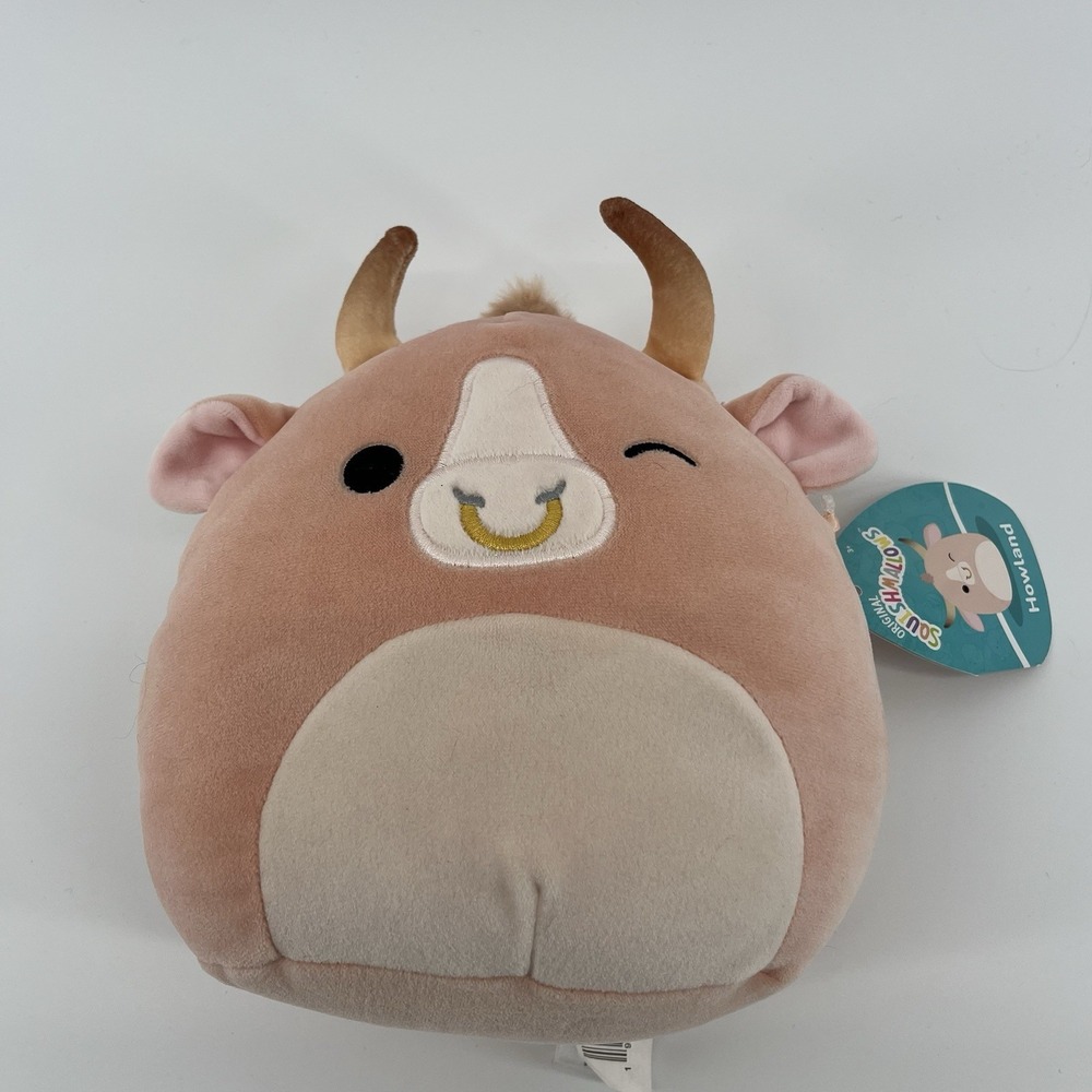 Squishmallow‎ 5" Howland the Peach Brahma Bull Cow Exclusive Plush BRAND NEW